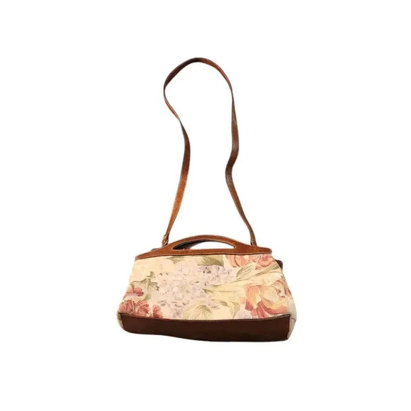 Relic Handbags - Relic Crossbody Bag Womens Pink Yellow Floral Small Top Handle Casual Canvas